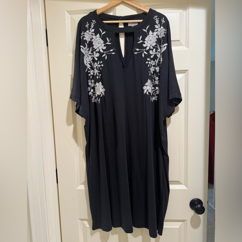 ASOS embroidered cotton dress, size US 24